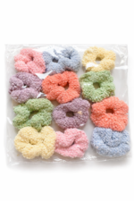 PomPom Soft Hair Scrunchie(Pack of 4) - Image 2